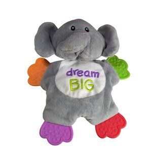 Playtex Baby Plush Elephant Teether Toy With "Dream Big" Embroidery & Textured S